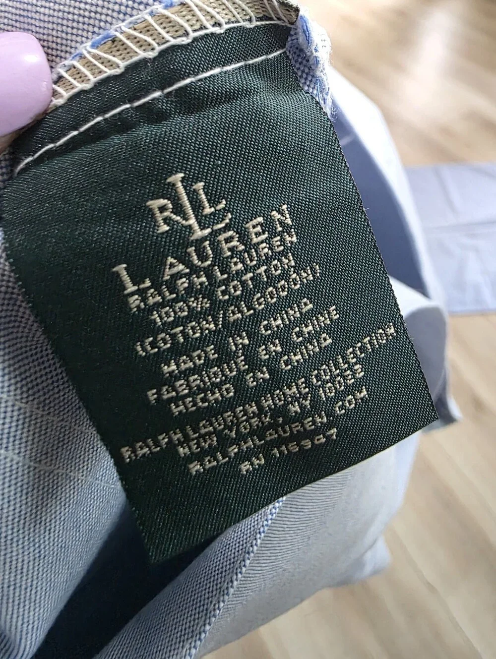 Set Of 2 Lauren Ralph Lauren Graydon Soft Weave Pillowcase Standard Chambray